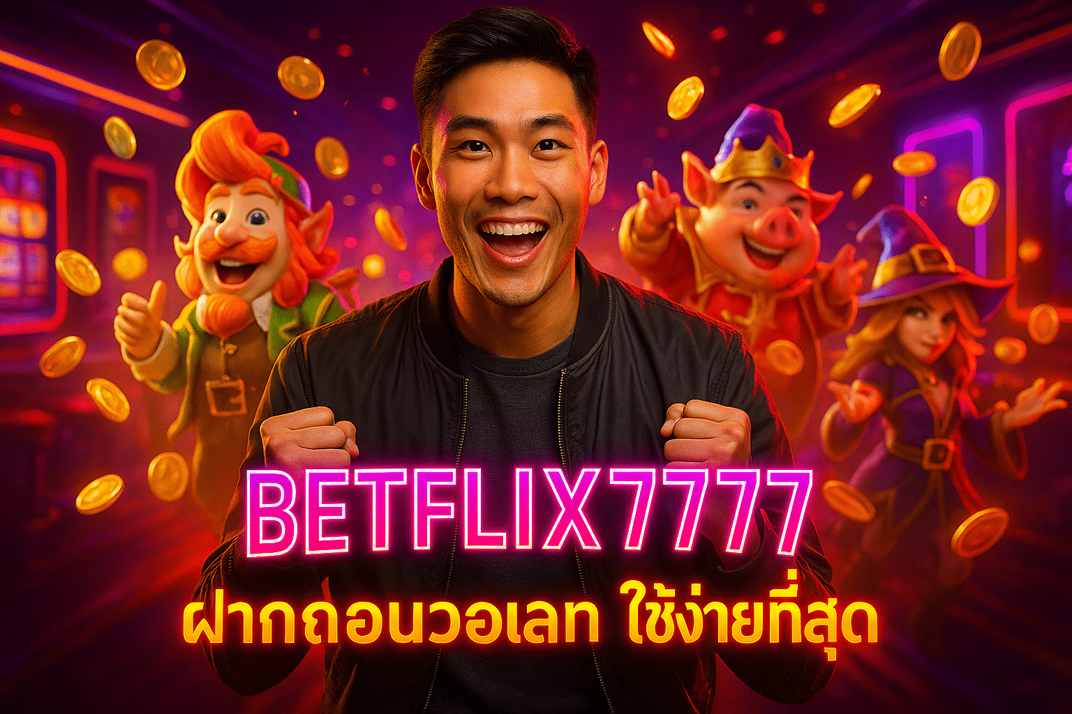 BETFLIX7777 ฝากถอนวอเลท ใช้ง่ายที่สุด